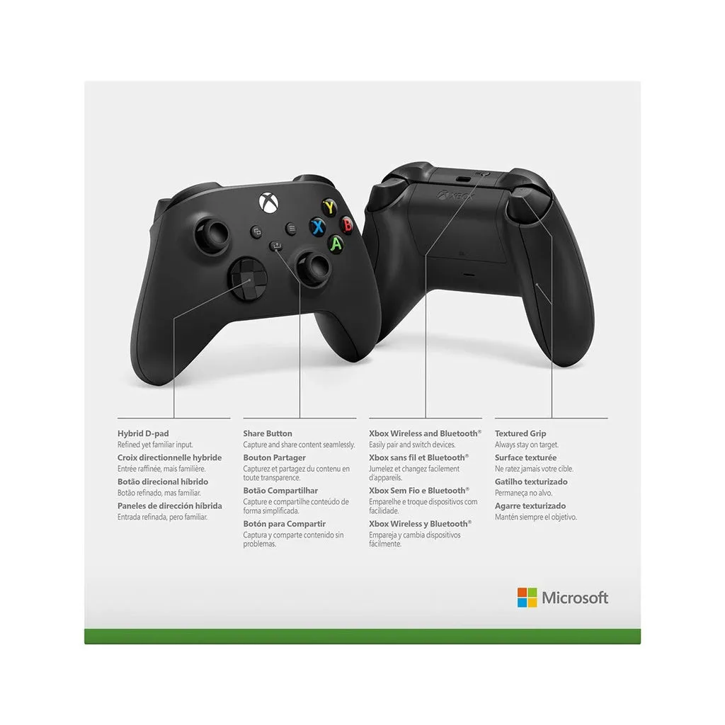 Microsoft Xbox Wireless Controller Carbon Black QAT-00014