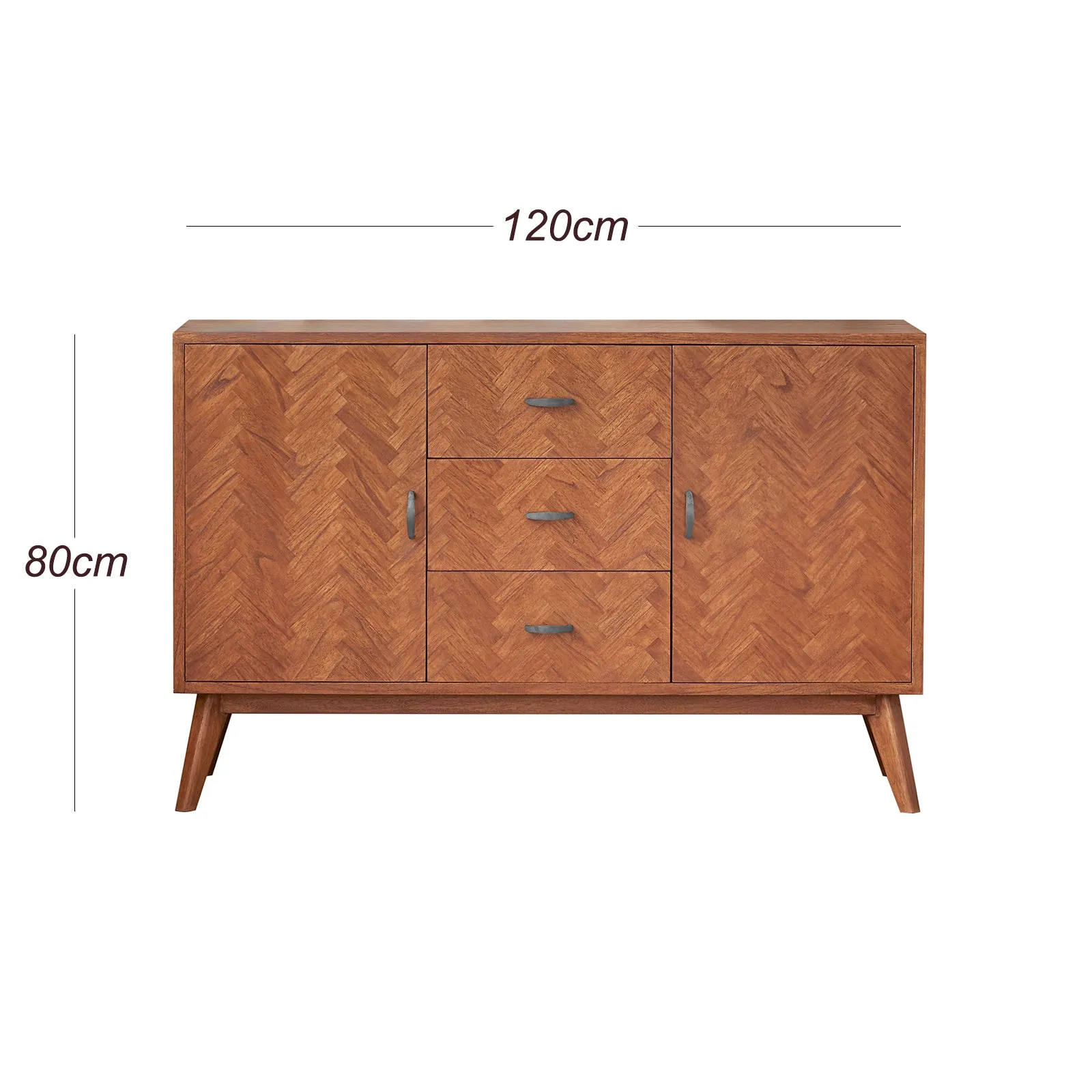 Mid Century Modern Parquet Sideboard