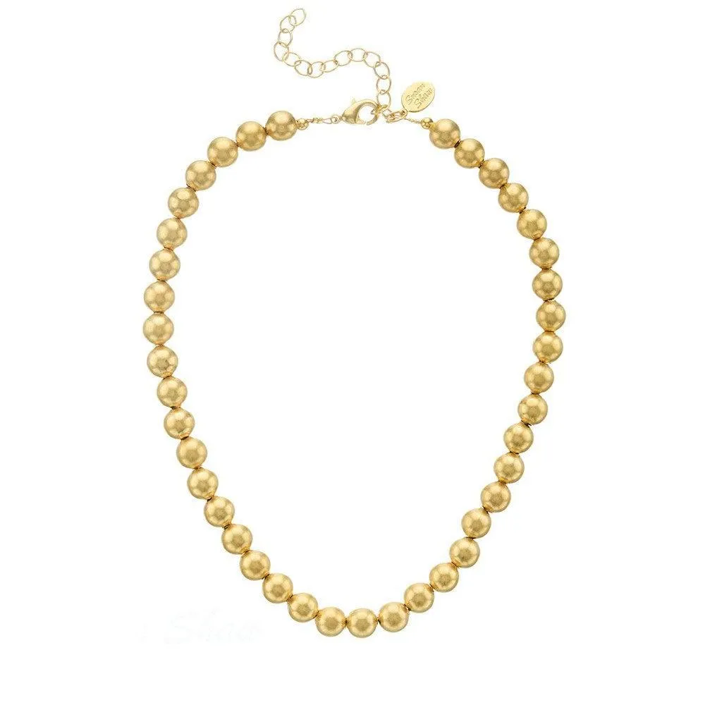 Mini Margaret Gold Bead Necklace