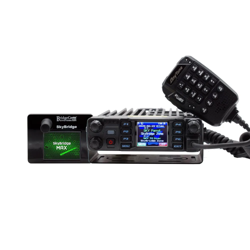 Mobile Plug and Play Package: AnyTone AT-D578UVIII PLUS Mobile Radio w/ SkyBridge Max Dual-Band Digital Hotspot