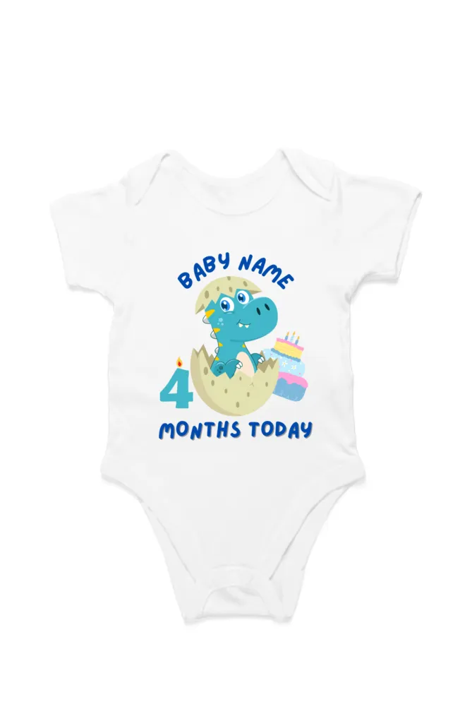 Monthly Milestone Rompers Combo For Your Little One With Your Baby Name : 30% Discount