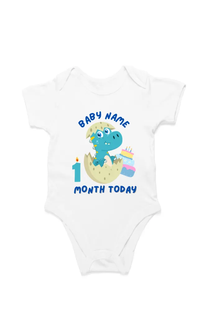 Monthly Milestone Rompers Combo For Your Little One With Your Baby Name : 30% Discount