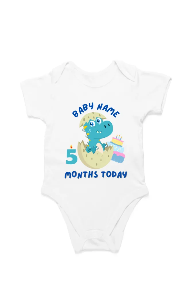 Monthly Milestone Rompers Combo For Your Little One With Your Baby Name : 30% Discount