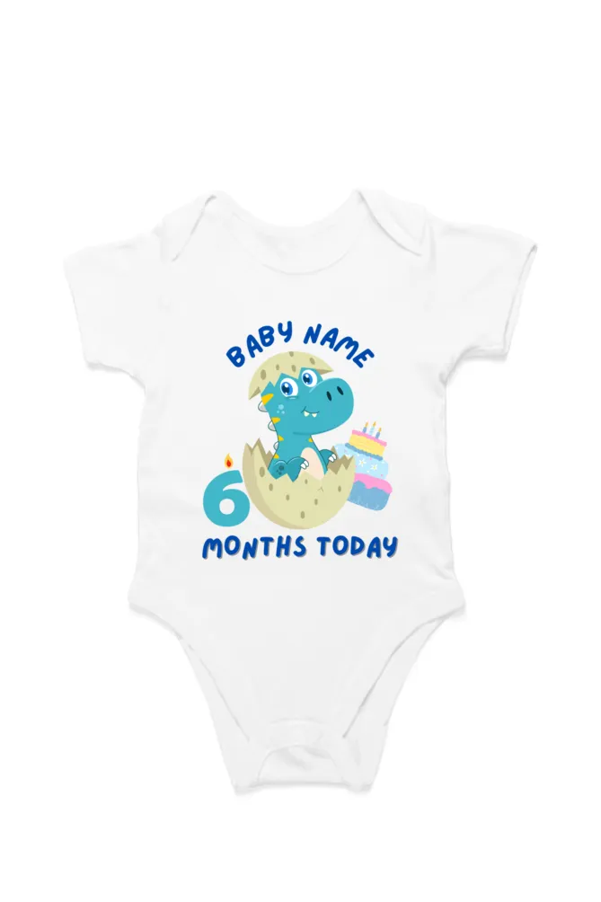 Monthly Milestone Rompers Combo For Your Little One With Your Baby Name : 30% Discount