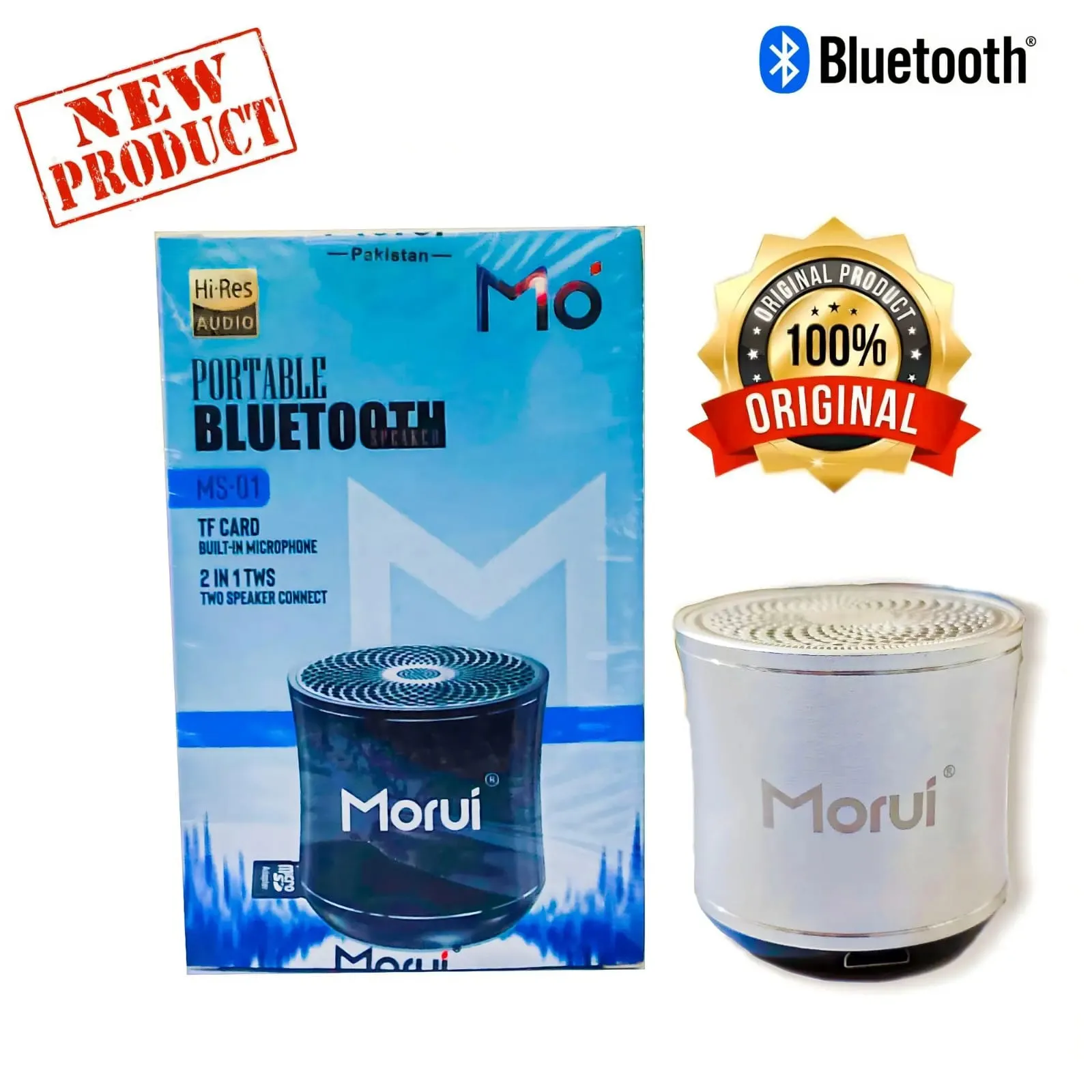 Morui MS-01 Mini Portable Bluetooth Speakers with TF Memory Card