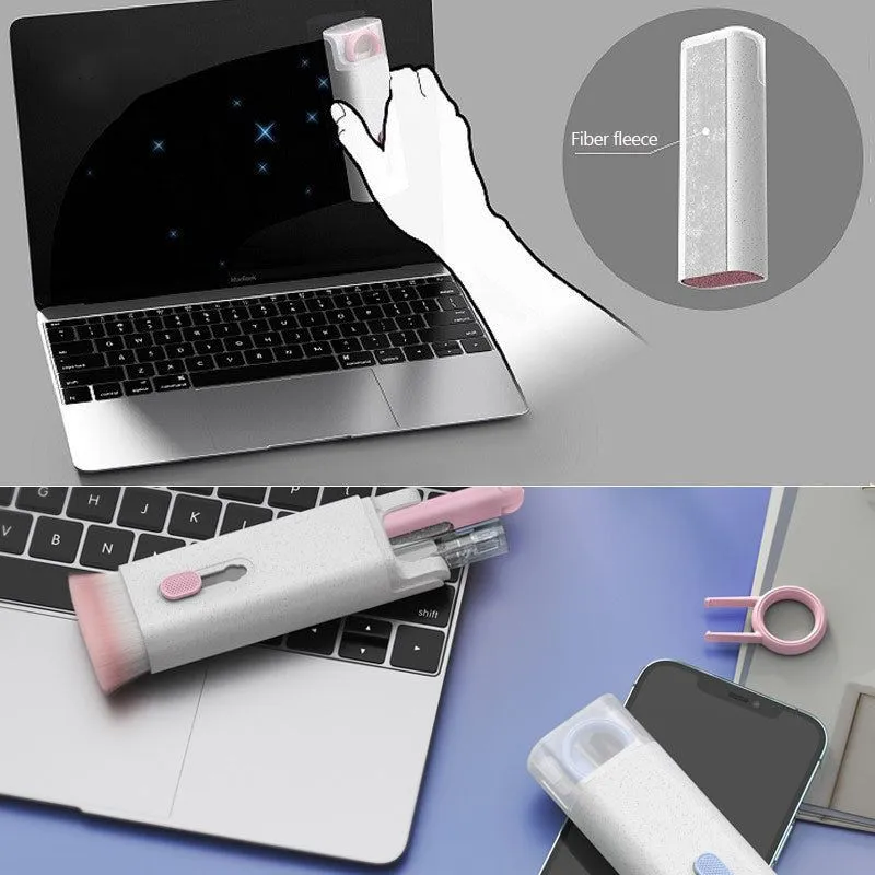 Multifunctional Bluetooth Headset Cleaning Pen Set - Ultimate Keyboard Cleaner and Keycap Puller Kit!