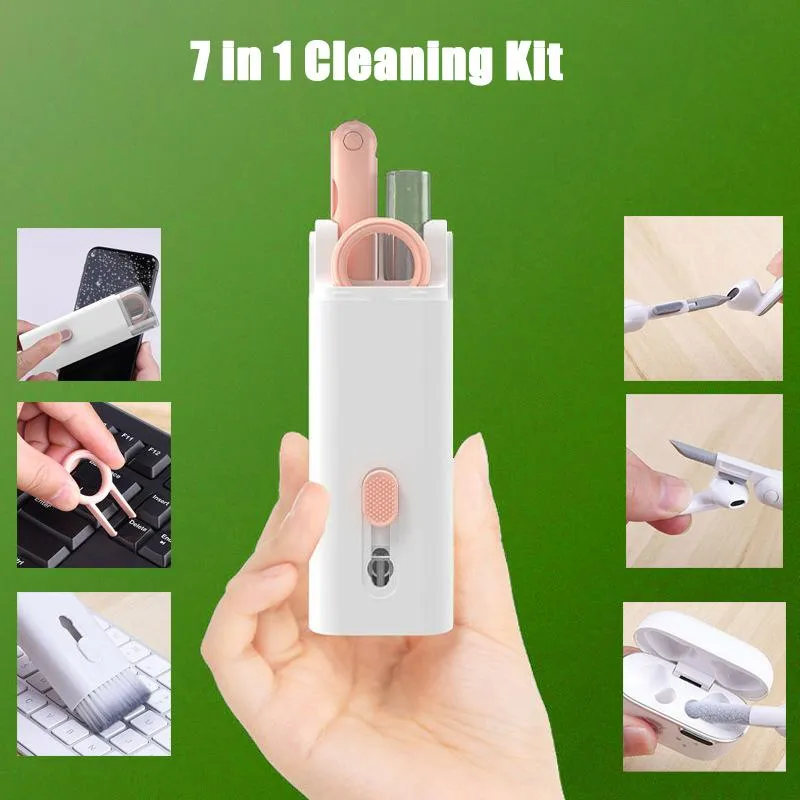 Multifunctional Bluetooth Headset Cleaning Pen Set - Ultimate Keyboard Cleaner and Keycap Puller Kit!