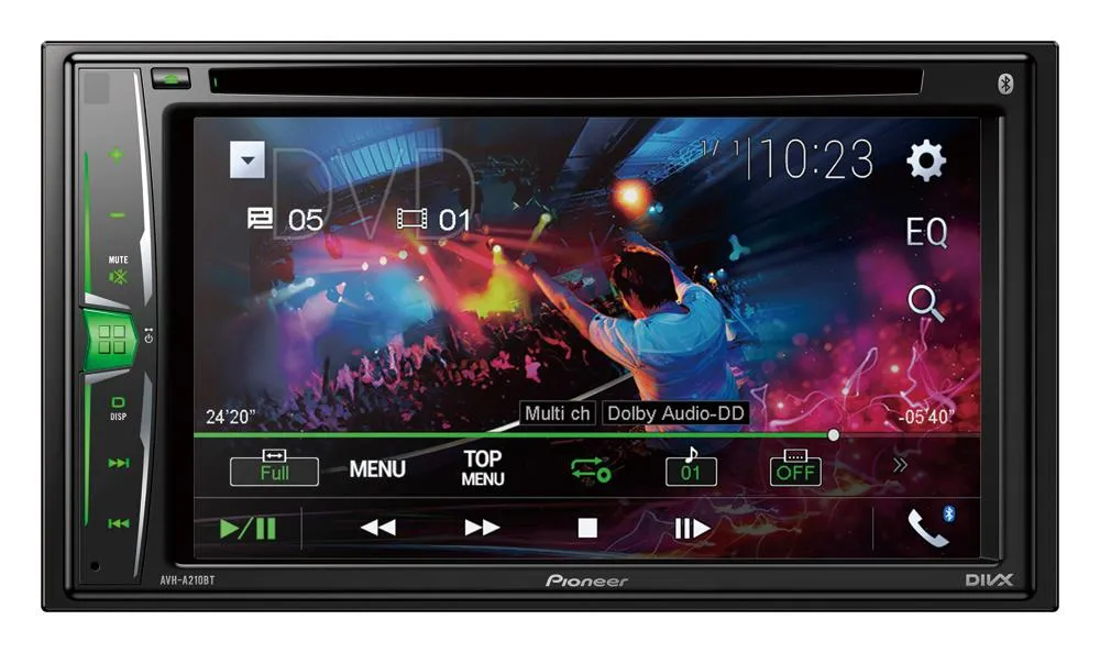 Multimedija automobiliui Pioneer AVH-A210BT, CD/DVD, AUX, USB, BLUETOOTH