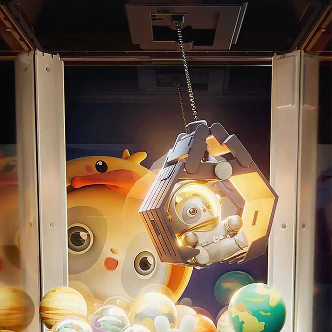 New Mini 'TDD SPACE' Claw Machine Toy for Fun and Cute Gaming Experience