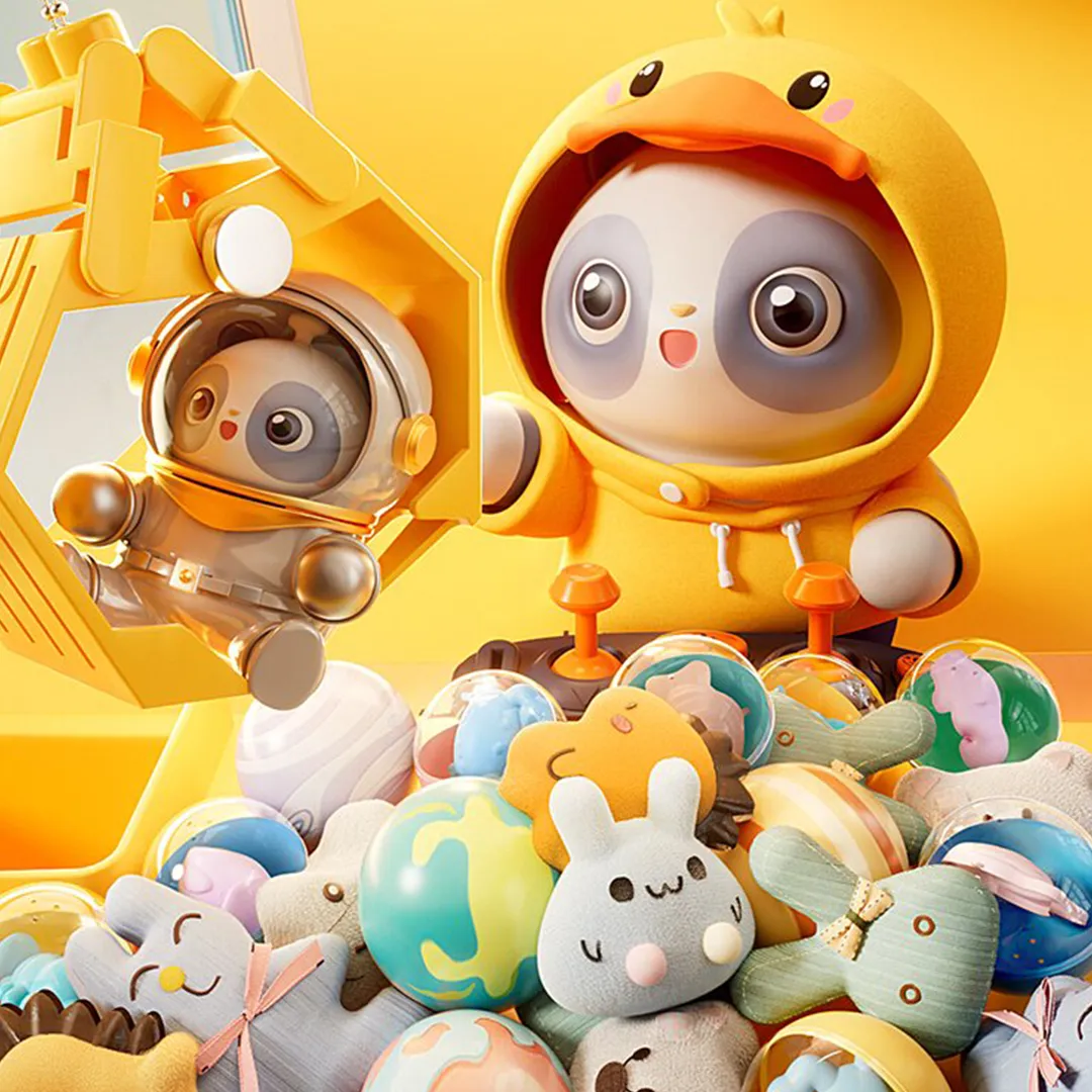 New Mini 'TDD SPACE' Claw Machine Toy for Fun and Cute Gaming Experience