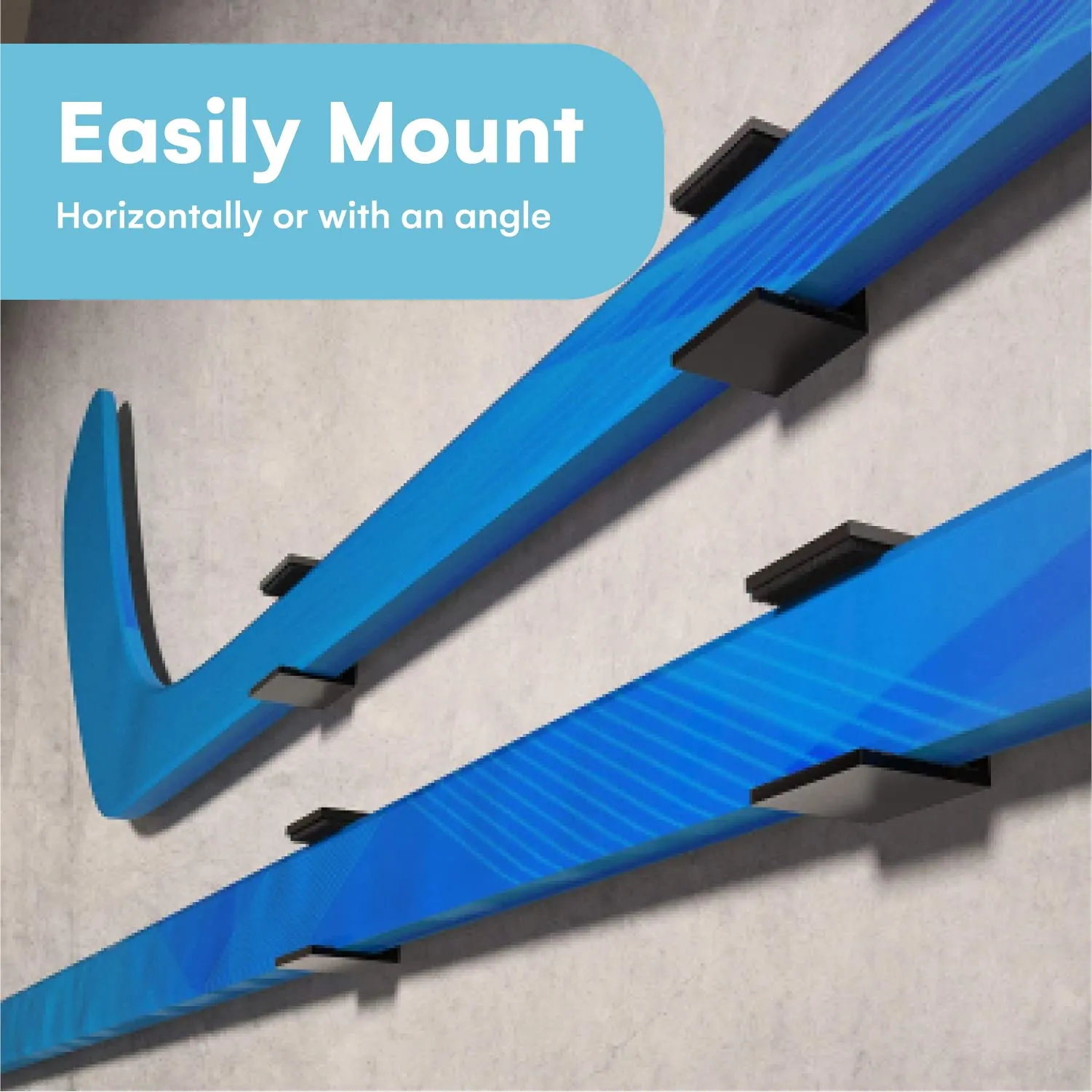 Noa Store Hockey Stick Display Holder/Hanger Great for Home or Office Wall