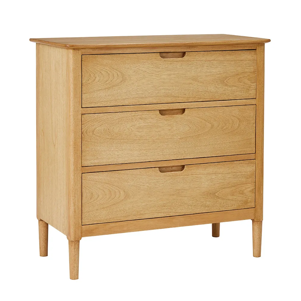 Norway Oak Chest of 3 Drawers