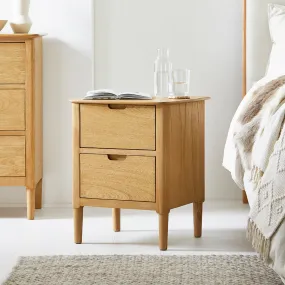 Norway Oak Wooden Bedside Table