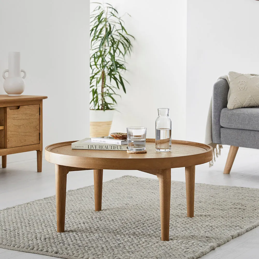 Norway Round Oak Coffee Table