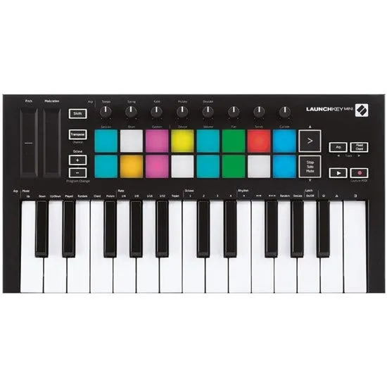 Novation Launchkey Mini MK3 Compact & Portable 25-Key MIDI Keyboard Controller