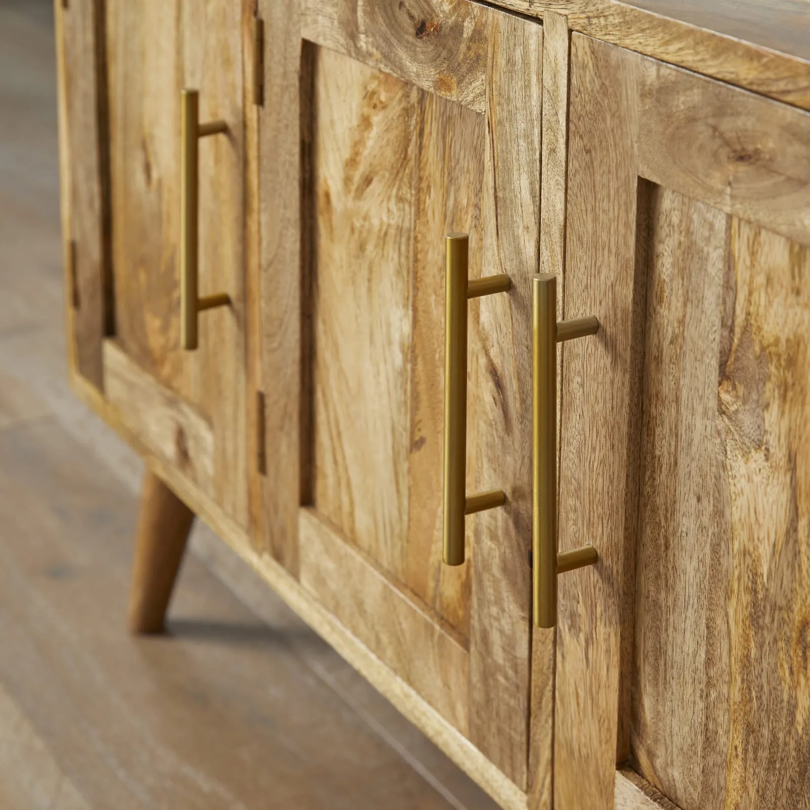 Oak Finished Sideboard with 3 Drawers