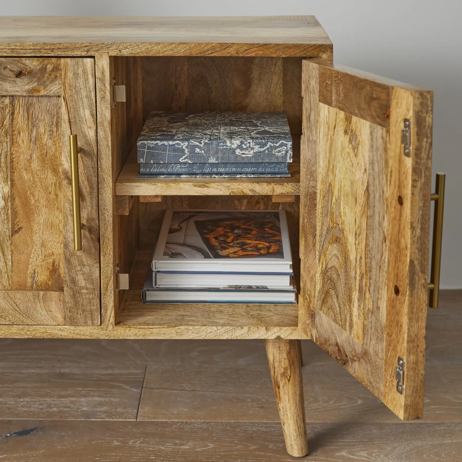 Oak Finished Sideboard with 3 Drawers