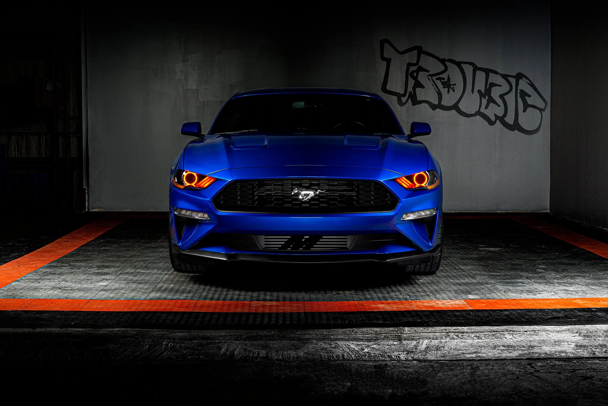 ORACLE Lighting 2018-2022 Ford Mustang Dynamic ColorSHIFT DRL Upgrade w/Halo Kit & Sequential Turn Signal