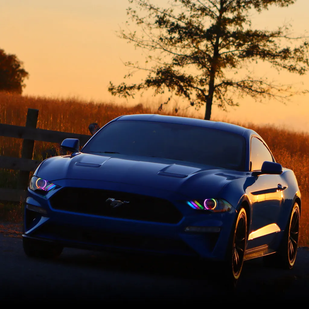 ORACLE Lighting 2018-2022 Ford Mustang Dynamic ColorSHIFT DRL Upgrade w/Halo Kit & Sequential Turn Signal