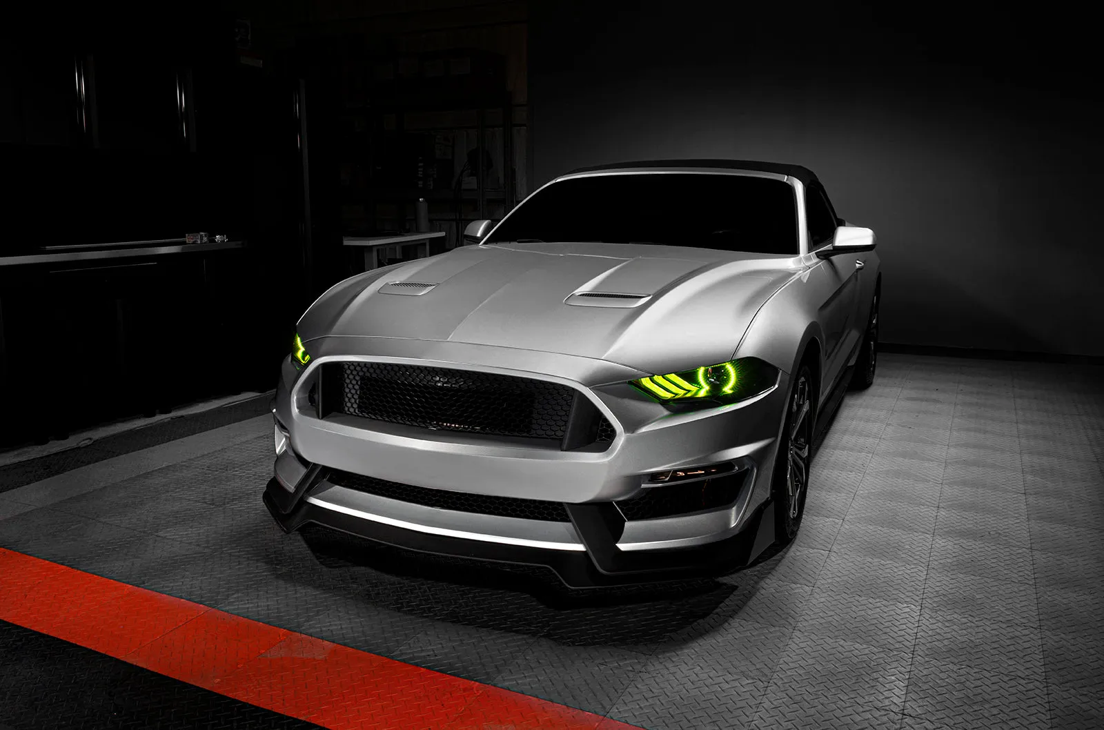 ORACLE Lighting 2018-2022 Ford Mustang Dynamic ColorSHIFT DRL Upgrade w/Halo Kit & Sequential Turn Signal