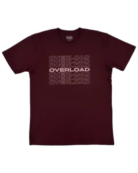 Overload Repeater Tee - Burgundy