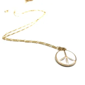 PEACE SIGN NECKLACE