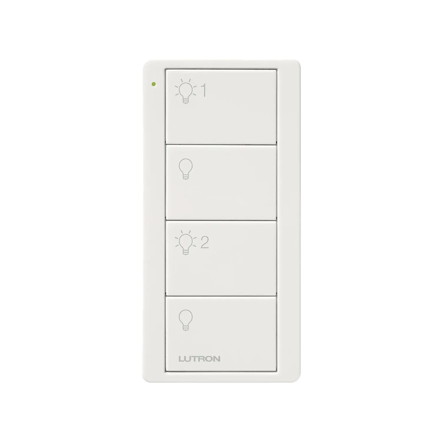 Pico Wireless Control 4-Button Smart Remote, 2-Group Control, White