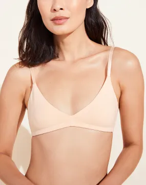 Pima Stretch Cotton Bralette in Buff