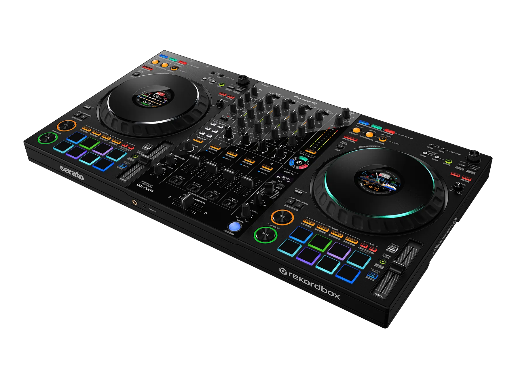 Pioneer DDJ-FLX10 4-channel DJ performance controller for multiple DJ applications (Black)