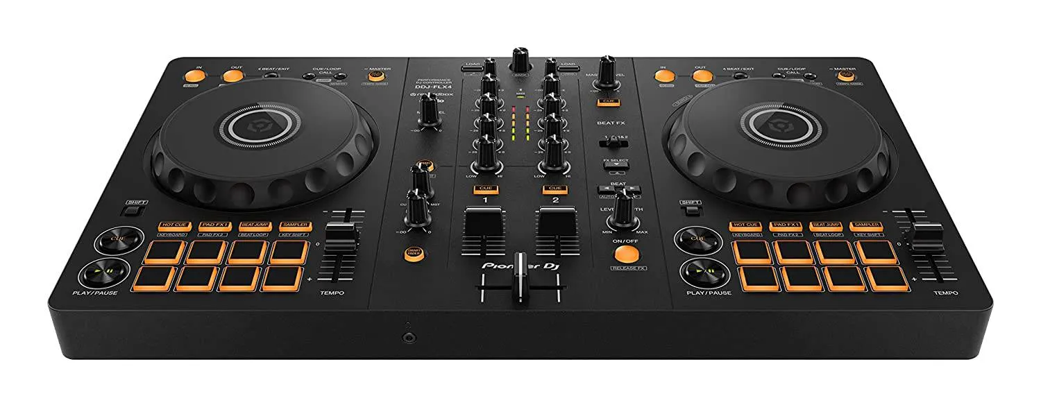 Pioneer DDJ-FLX4 2-channel DJ controller for multiple DJ applications (Black)