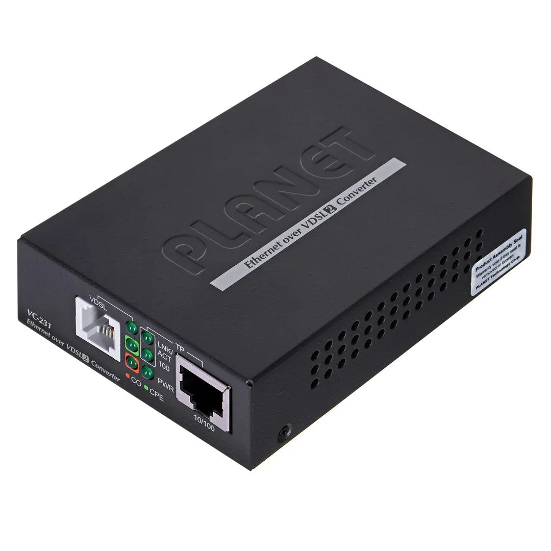 Planet Vc-231G Bridge/Repeater 1000 Mbit/S Network Bridge Black