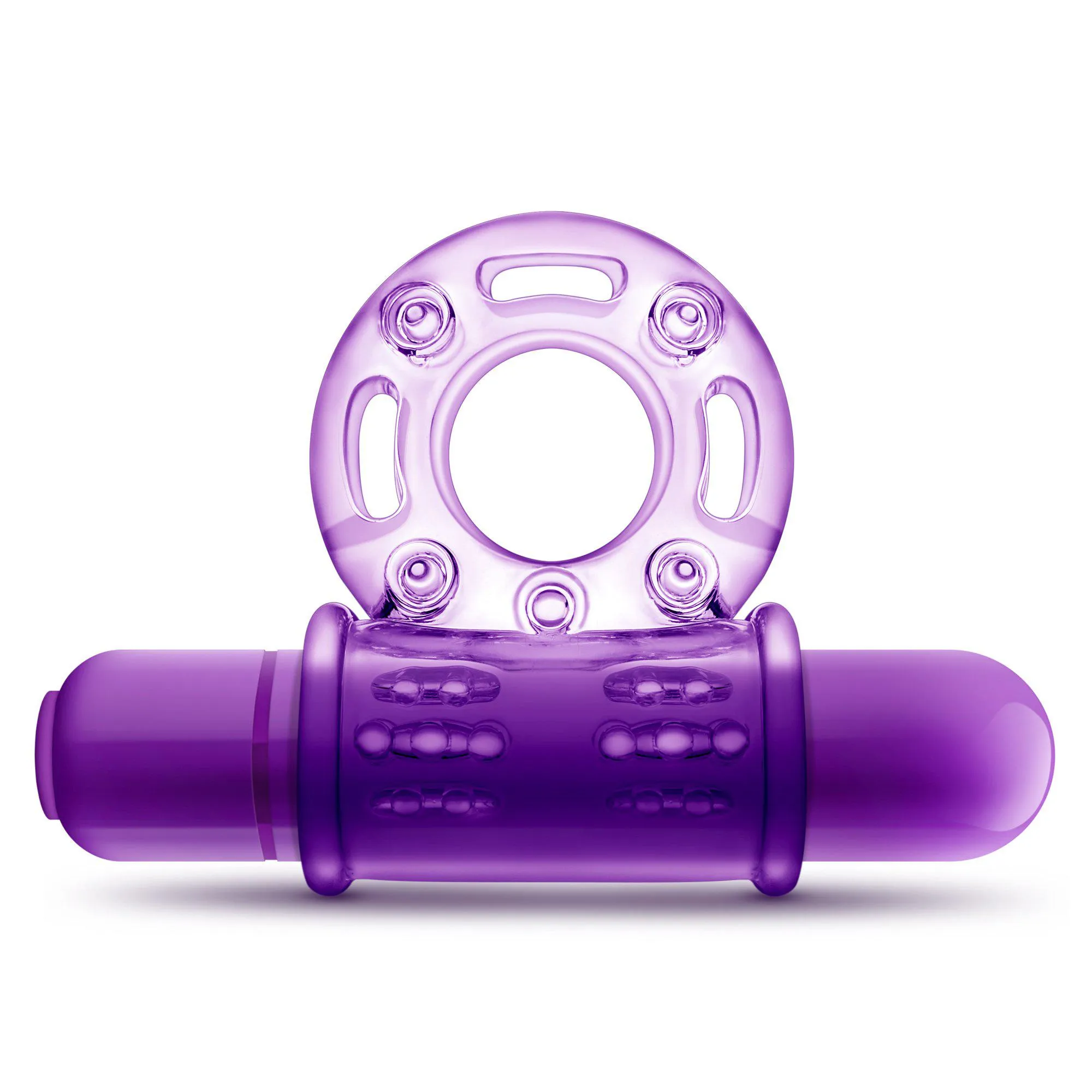 Play With Me - Couples Play - Vibrating Cock Ring - Purple