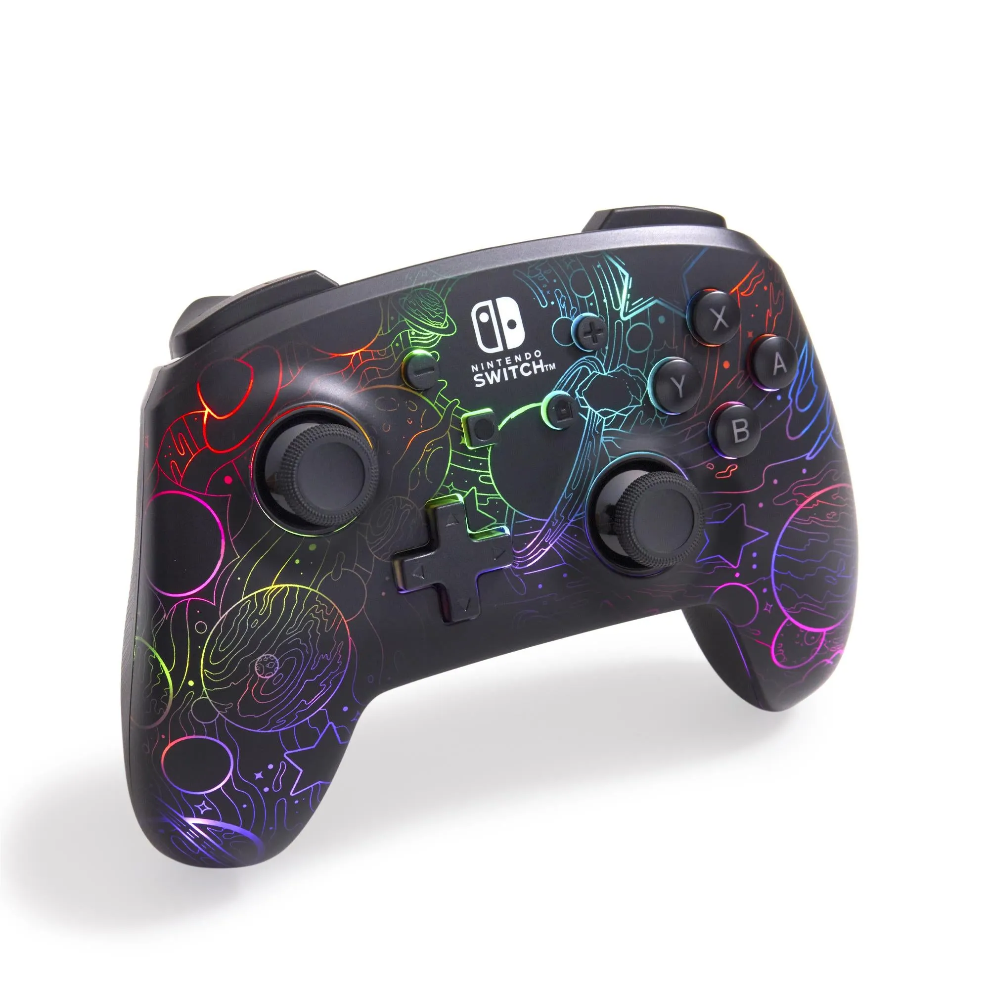 PowerA Etched Lumectra Enhanced Wireless Controller for Nintendo Switch (Galactic Vortex)