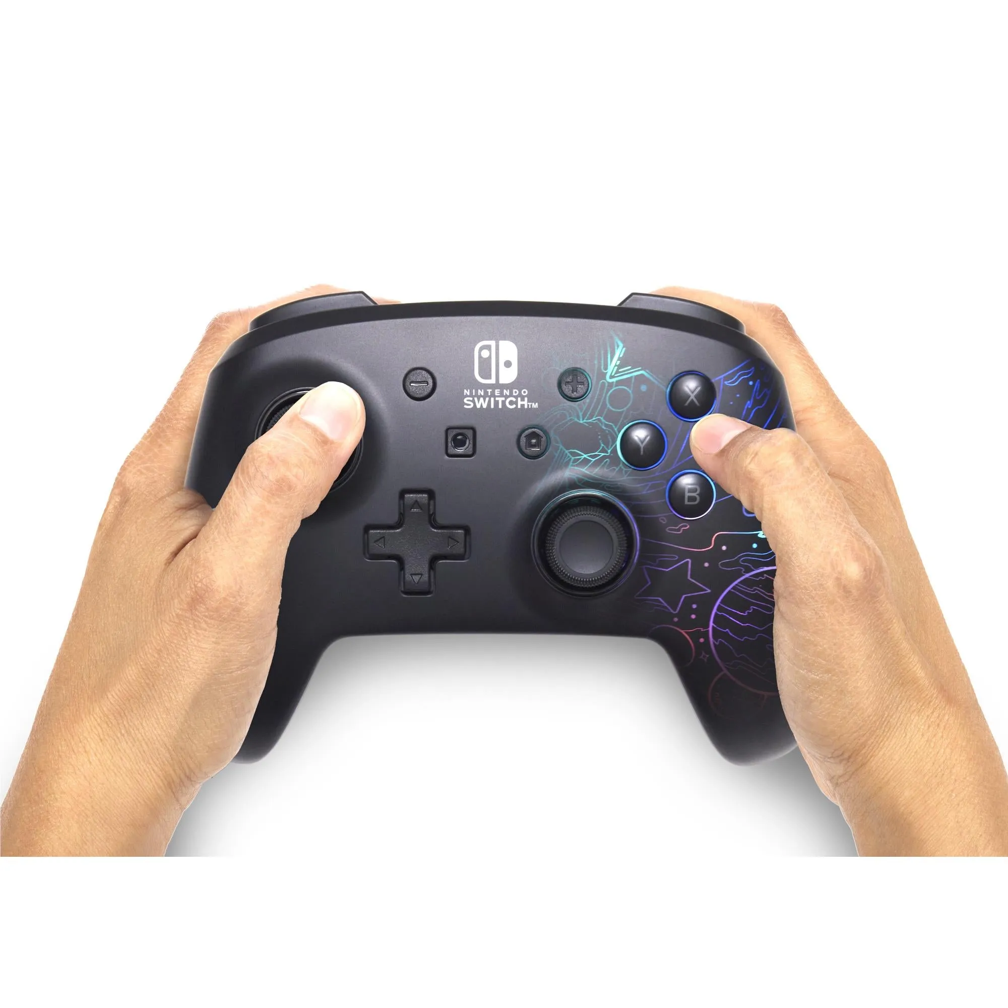 PowerA Etched Lumectra Enhanced Wireless Controller for Nintendo Switch (Galactic Vortex)