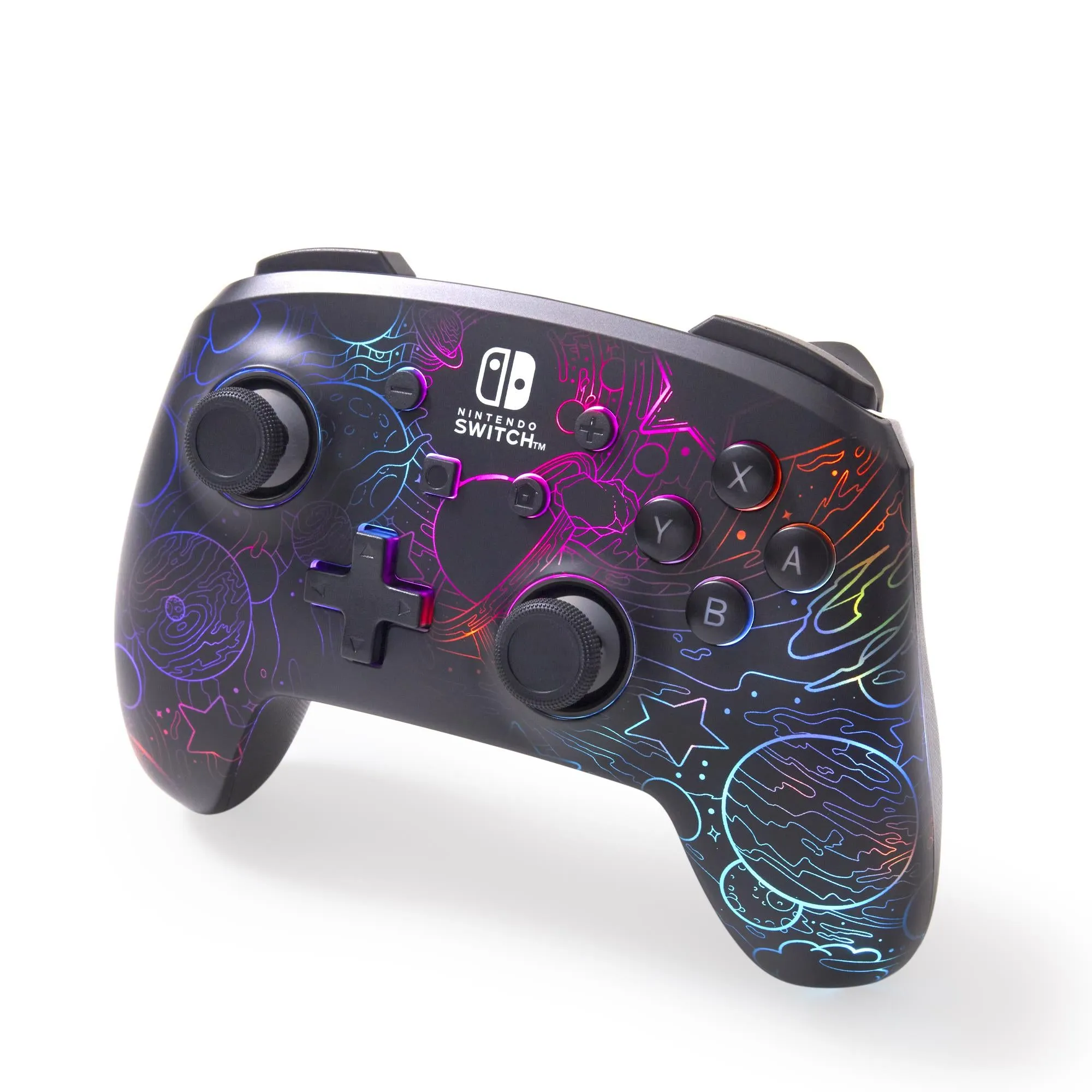 PowerA Etched Lumectra Enhanced Wireless Controller for Nintendo Switch (Galactic Vortex)