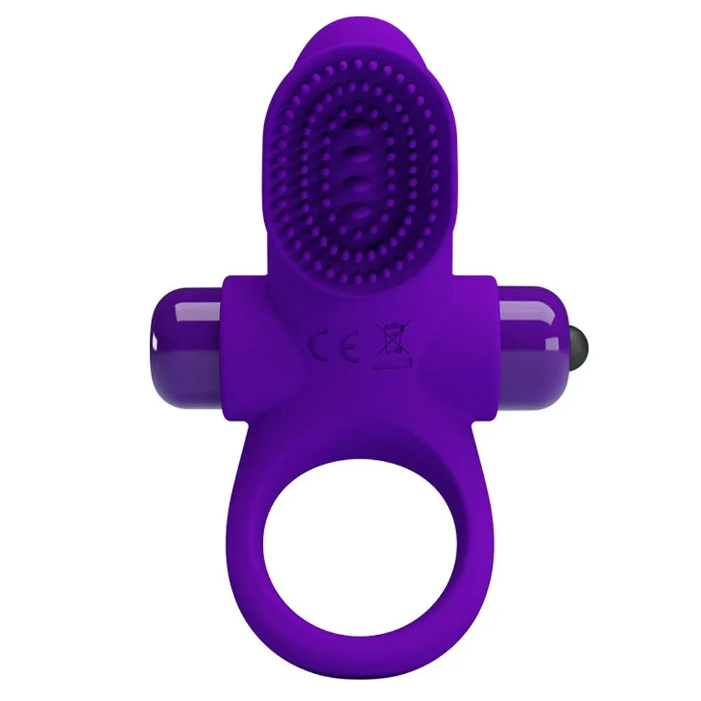 Pretty Love Vibrating Cock Ring II - Purple