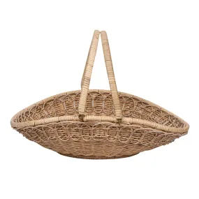 Provence Rattan Gathering Basket - Whitewash