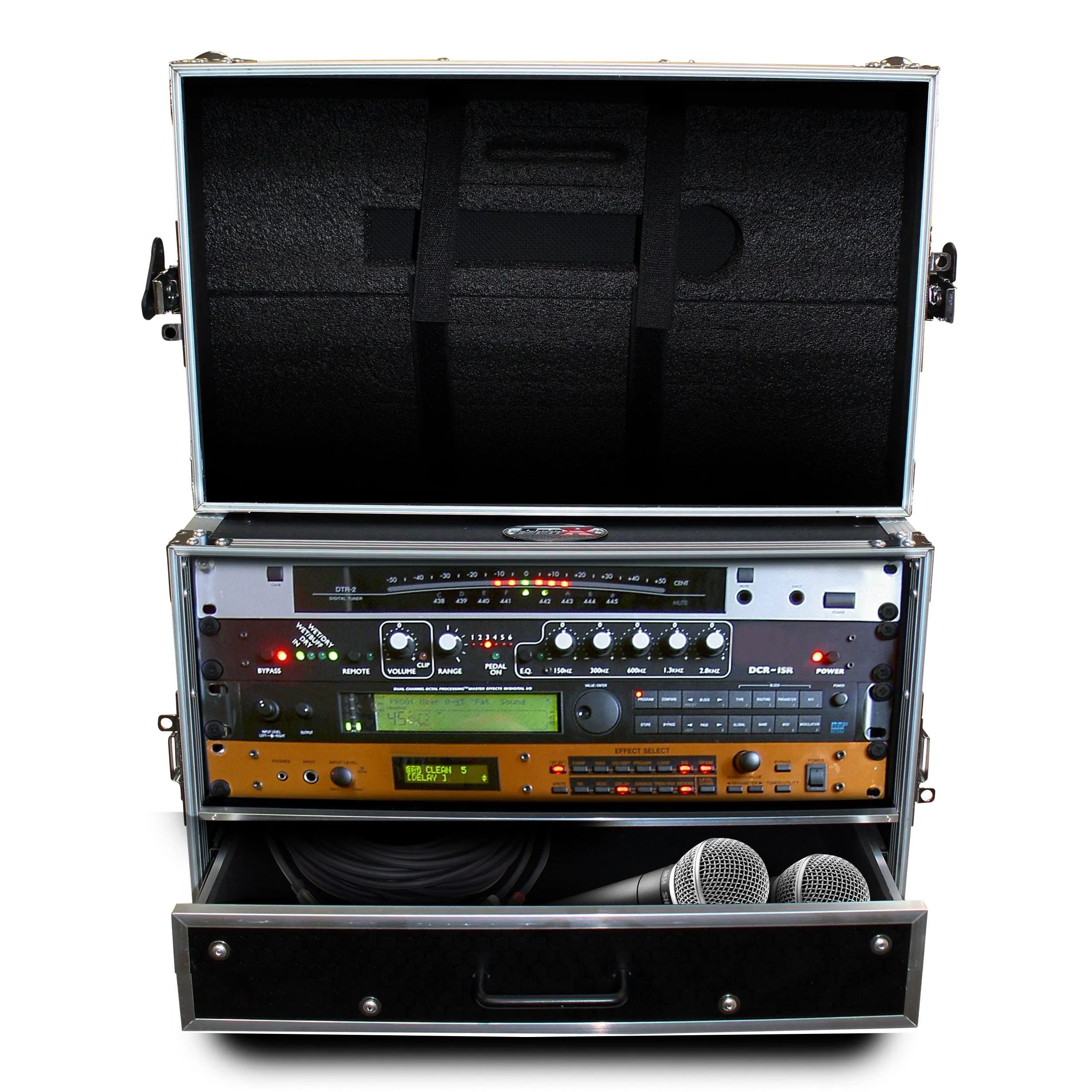 ProX XS-WM4U2DR  Flight Case ATA Style Rack 12 In. Deep 4U W/2U Drawer