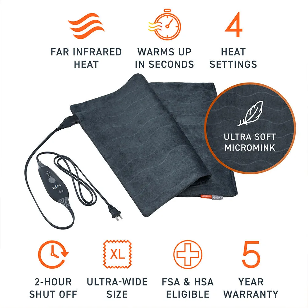 PureRelief Pro Far Infrared Ultra-Wide Heating Pad