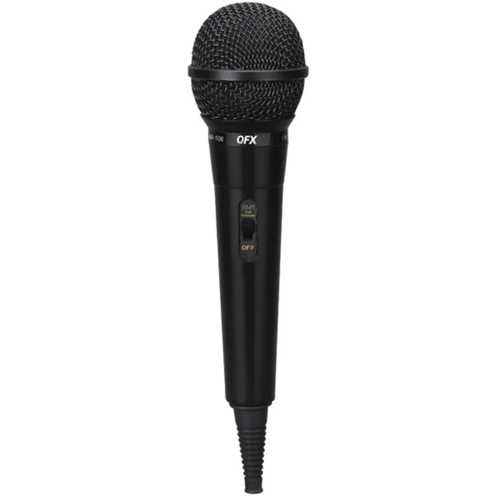 QFX M-106 Unidirectional Dynamic Microphone with 10ft Cable