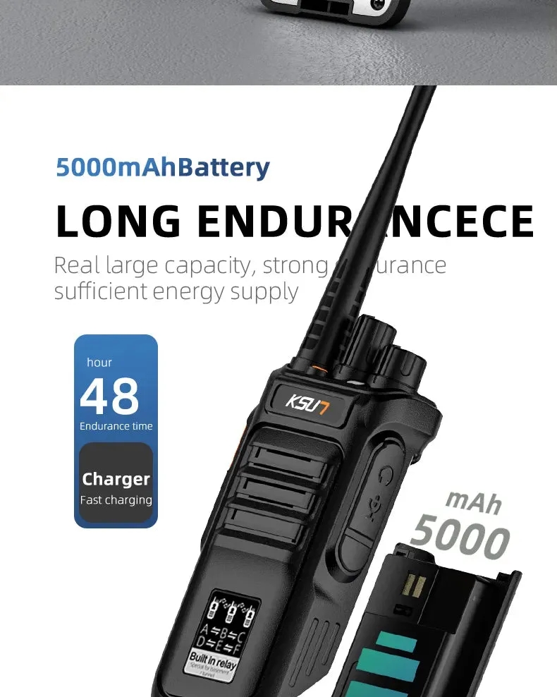 Repeater Walkie Talkie Professional Digital Encryption Long Range Walkie Talkie Portable Two-Way Radio Transceiver KSUT RL30