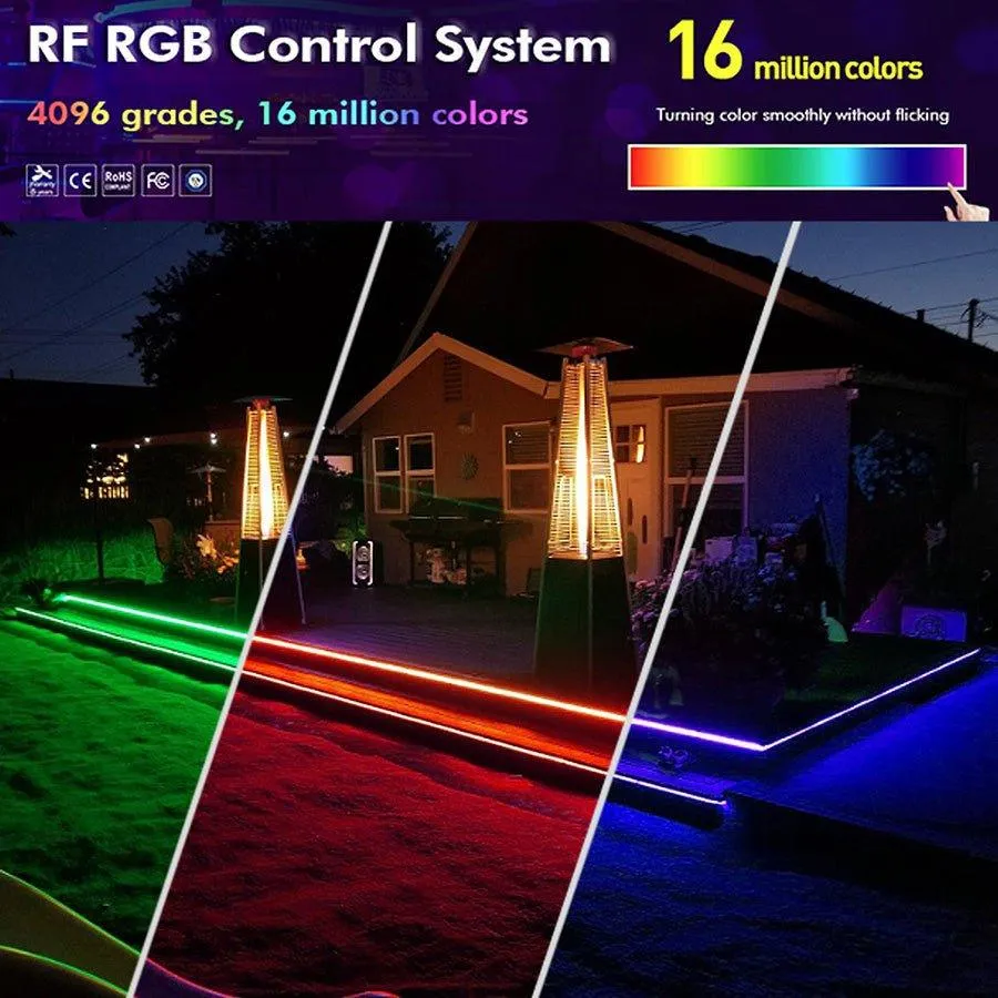 RGB Neon Flex 10x18mm 220V 240V WiFi Tuya APP LED controller with 24key Remote