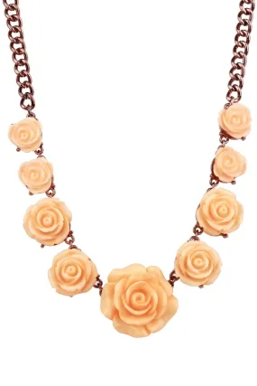 Rose Petal Statement Necklace