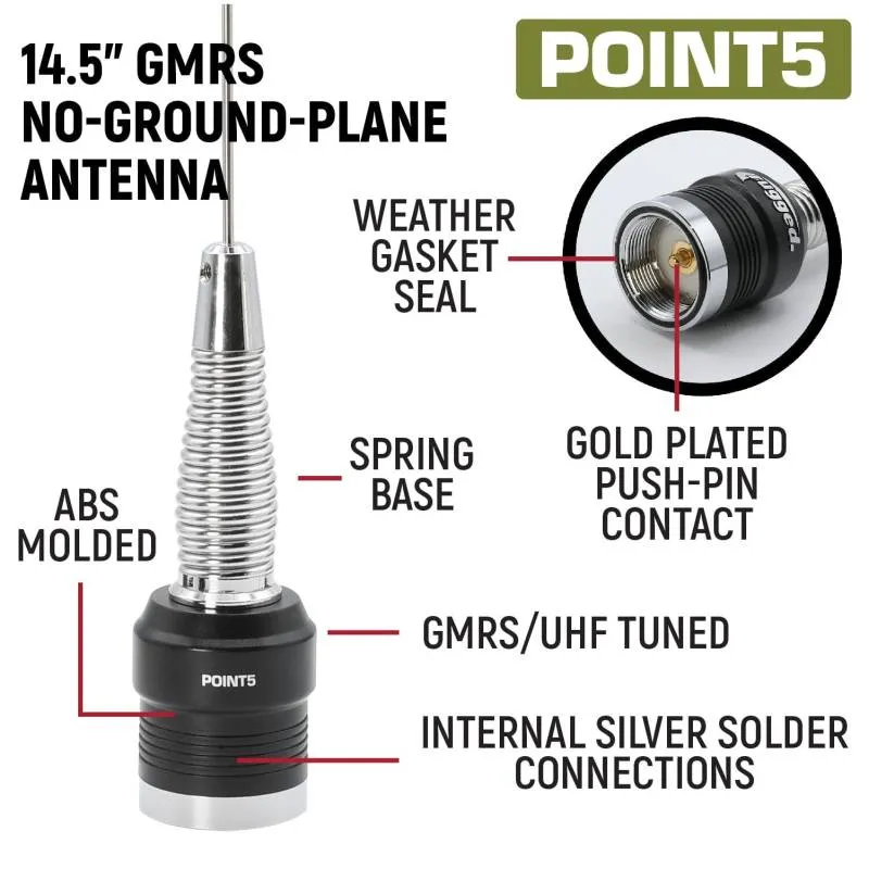 Rugged Radios Toyota Tundra Two-Way GMRS Mobile Radio Kit - 41 Watt - G1 Waterproof