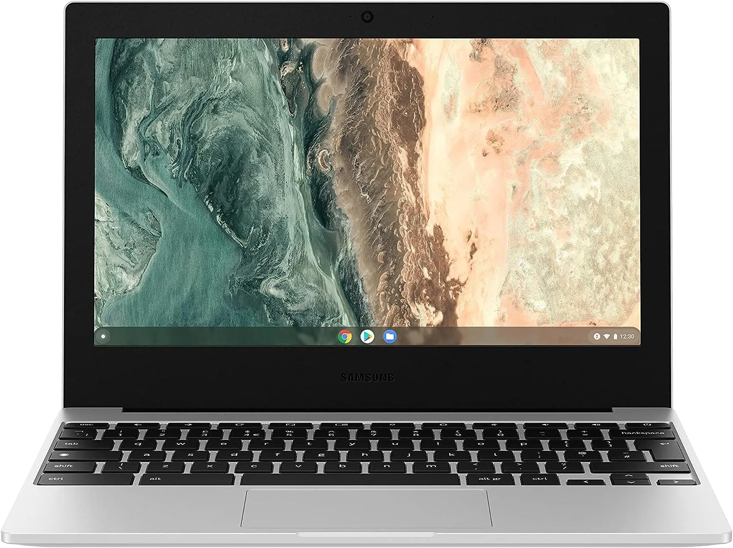 Samsung Galaxy Chromebook Go Wi-Fi Laptop, 11.6 Inch, Celeron Processor, 4GB RAM, 64GB Storage, Silver