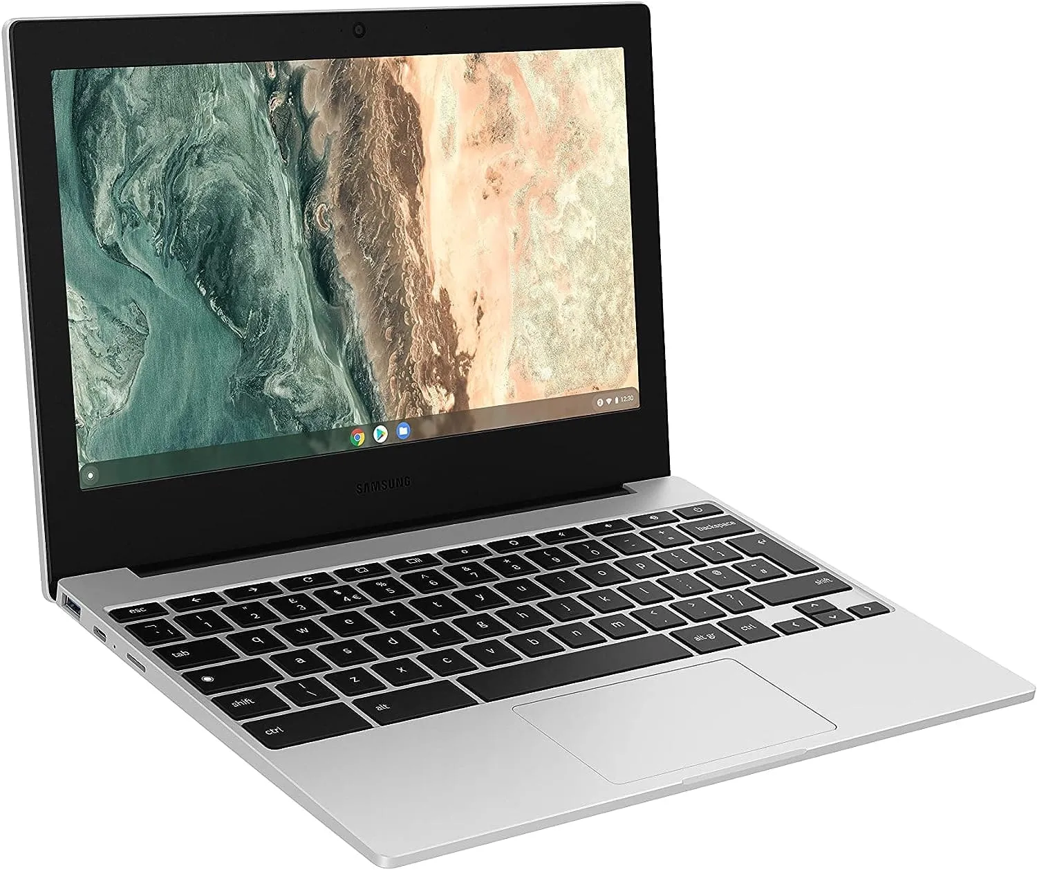 Samsung Galaxy Chromebook Go Wi-Fi Laptop, 11.6 Inch, Celeron Processor, 4GB RAM, 64GB Storage, Silver