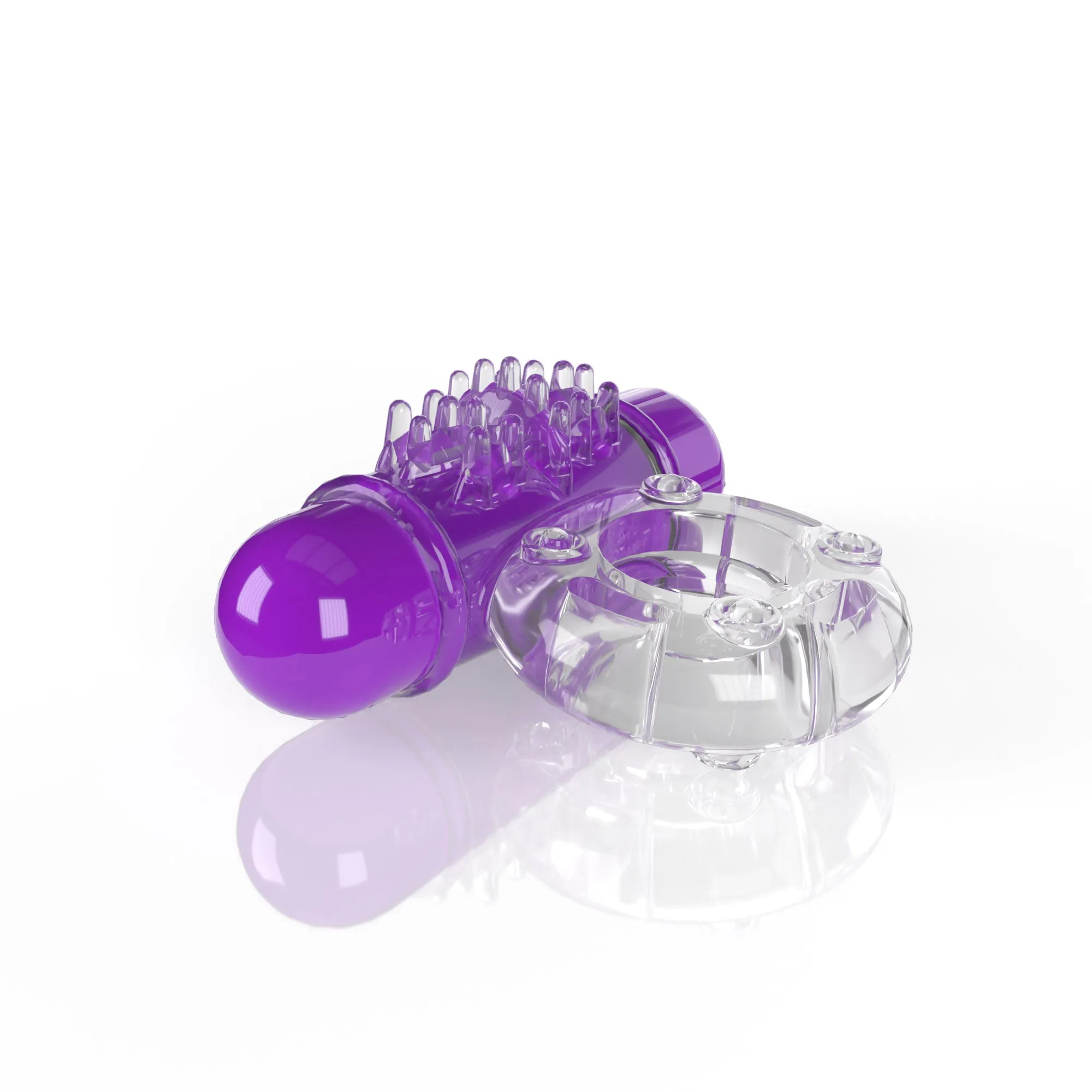 Screaming O 4B - OWow Super Powered Vibrating Ring - Grape