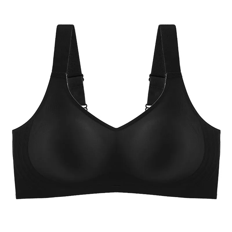 Seamless for Women Wireless Free Active V Neck Soft Full Coverage Comfort Bra