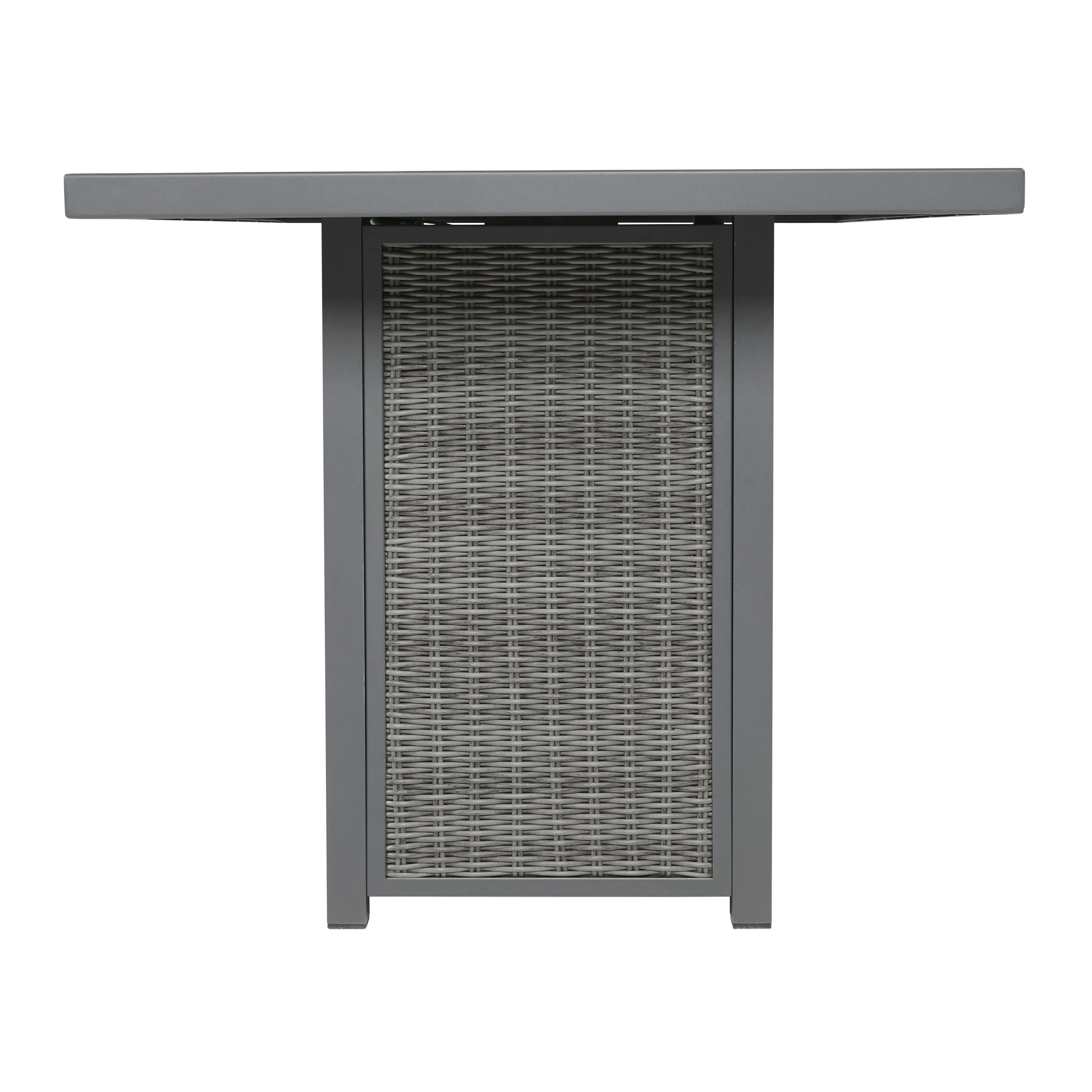 Signature Design by Ashley Palazzo P520-665 Rectangular Bar Table with Fire Pit