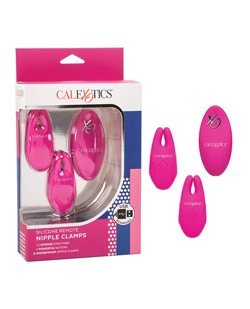 Silicone Nipple & Clit Clamps W/remote